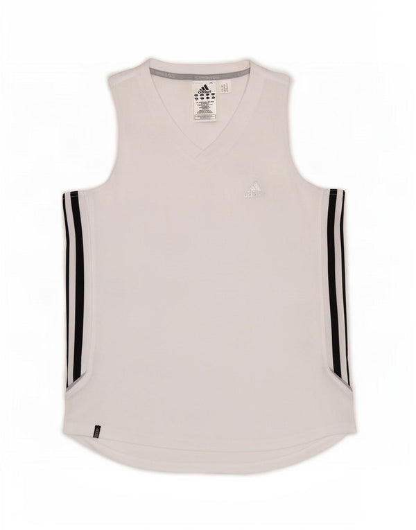 Adidas Γυναικείο Clima 365 Vest Top UK 12 Medium White Polyester
