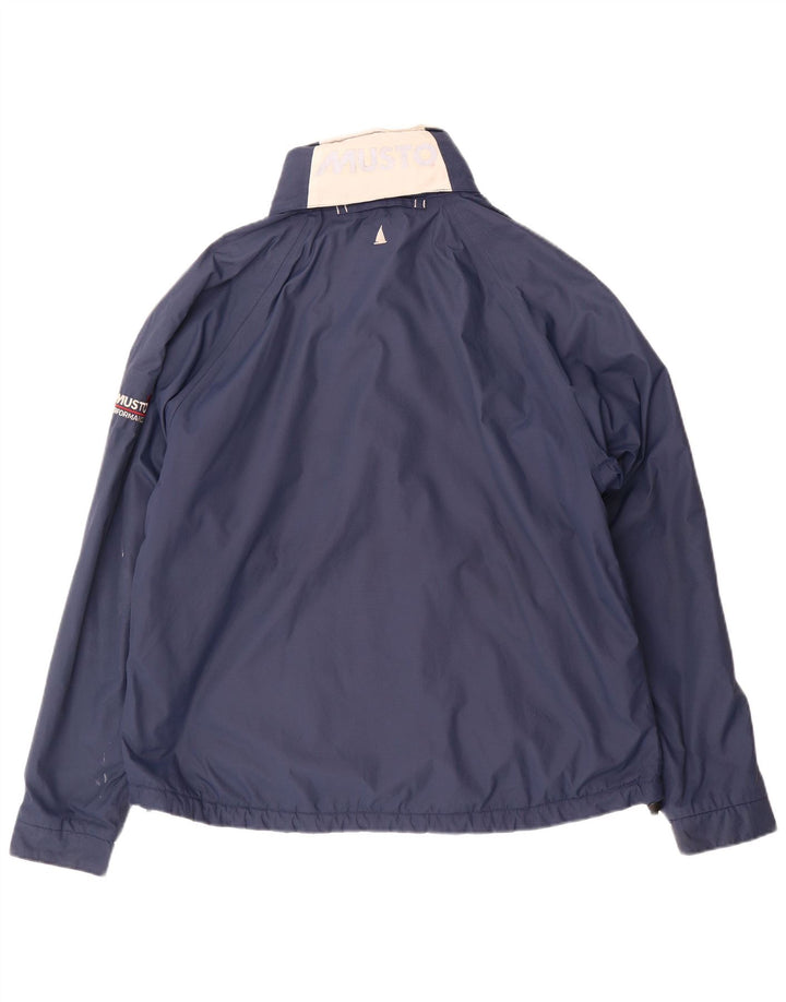 Musto γυναικείο γραφικό τζάκετ αντιανεμικό UK 16 Large Navy Blue πολυουρεθάνης