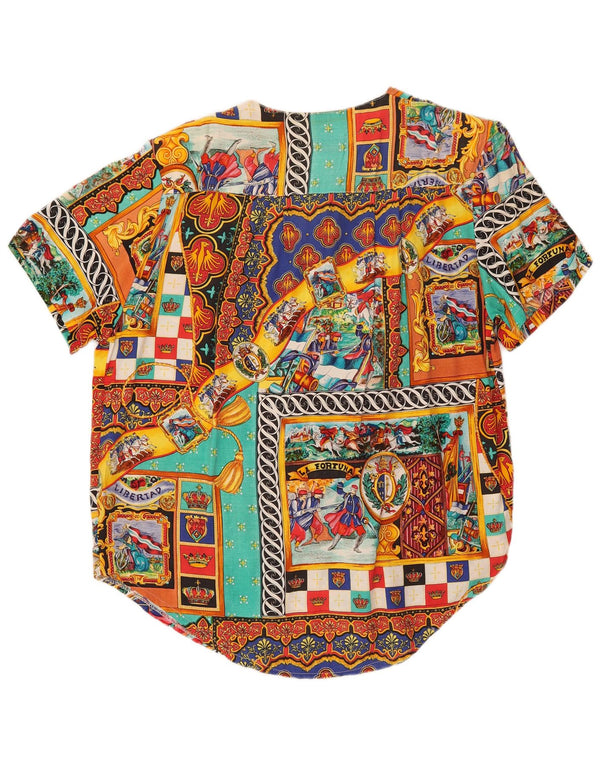 Mas Γυναικείο πουκάμισο Abstract Pattern Μπλούζα UK 20 2XL Πολύχρωμο