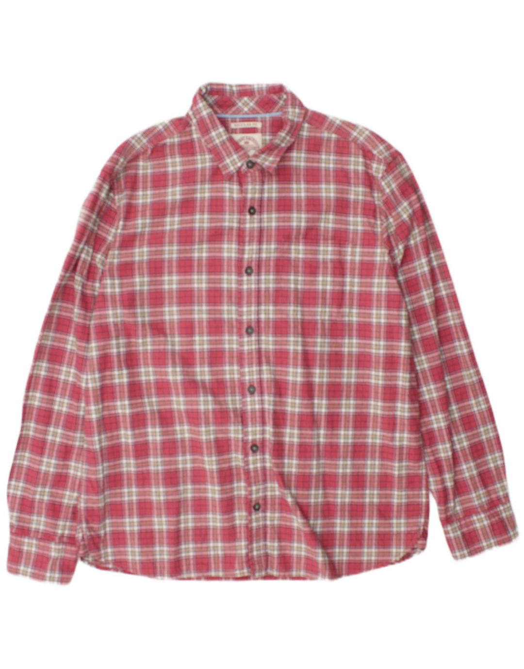 Fat Face Ανδρικό πουκάμισο Regular Fit XL Red Check Cotton