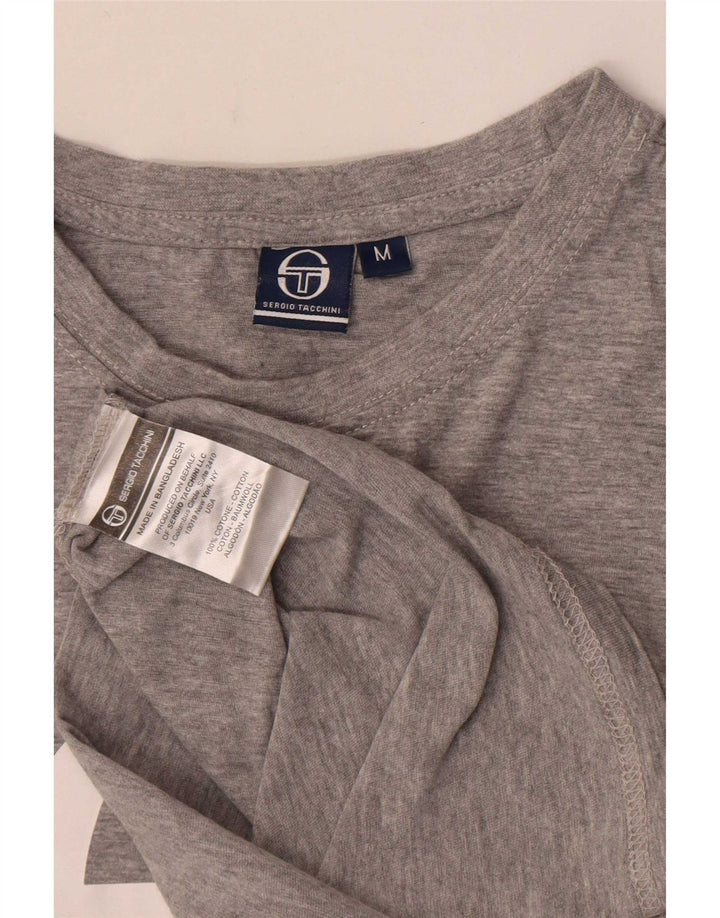 Ανδρικό γραφικό μπλουζάκι Sergio Tacchini Μπλουζάκι με μεσαίο γκρι βαμβάκι