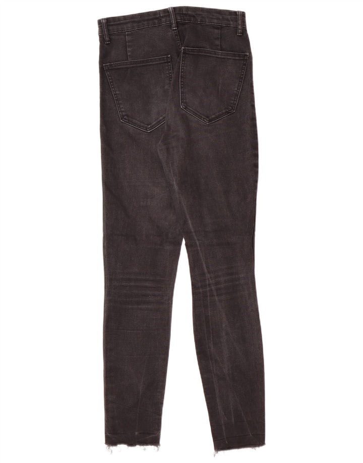 Zara Womens Distressed Skinny Jeans EU 36 XS W26 L27 Μαύρο Μοντέρνο