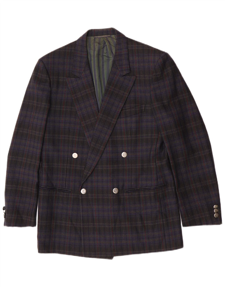 Pal Zileri Ανδρικό σακάκι με διπλό στήθος IT 50 Large Navy Blue Check