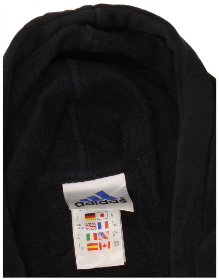 Ανδρική κουκούλα με φερμουάρ ADIDAS UK 40/42 βαμβακερό μπλε ναυτικό