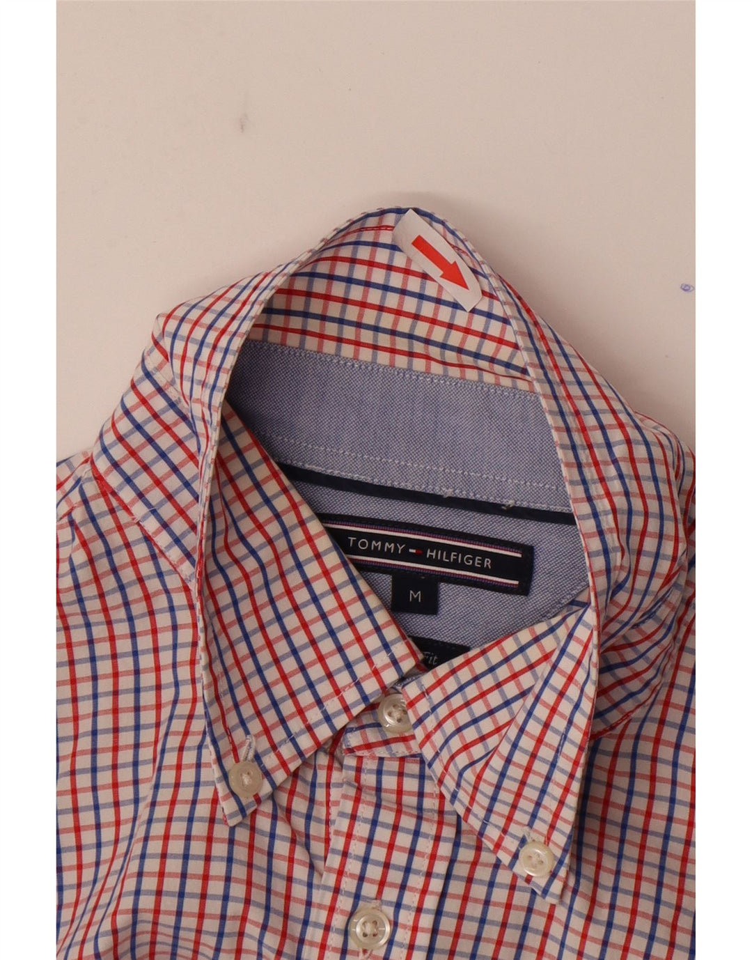 Ανδρικό πουκάμισο Tommy Hilfiger Custom Fit Μεσαίο πολύχρωμο βαμβακερό Gingham