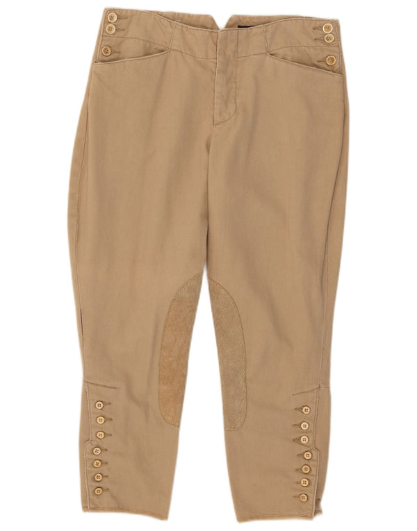 Ralph Lauren Γυναικεία ιππασία Slim Cropped Παντελόνι US 10 Large W30 L24 Beige