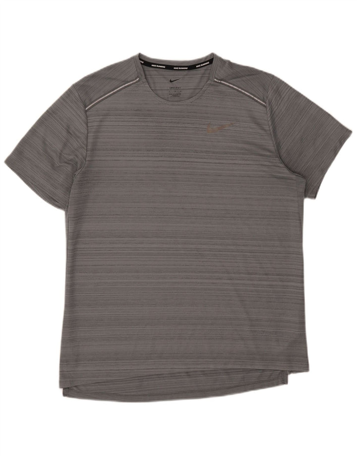 Ανδρικό μπλουζάκι Nike Dri Fit Top Large Grey Polyester