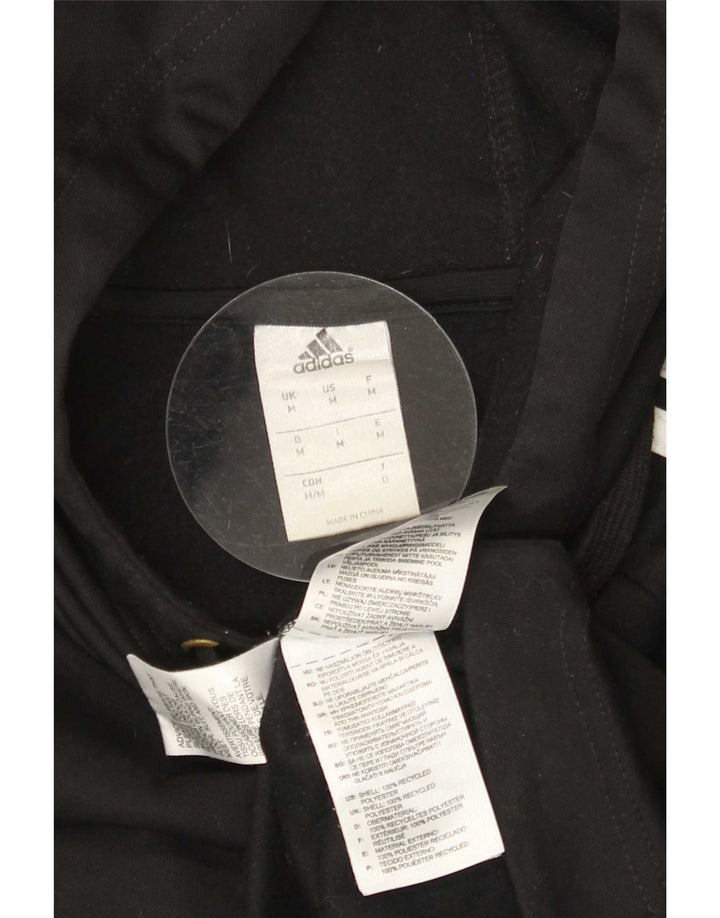 Adidas Ανδρικό Hoodie Jumper Medium Black Colourblock Πολυεστέρας