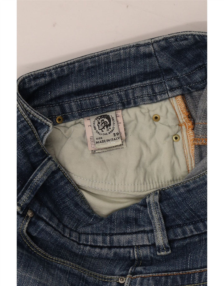 Γυναικείο ίσιο τζιν DIESEL W29 L30 Μπλε βαμβακερό