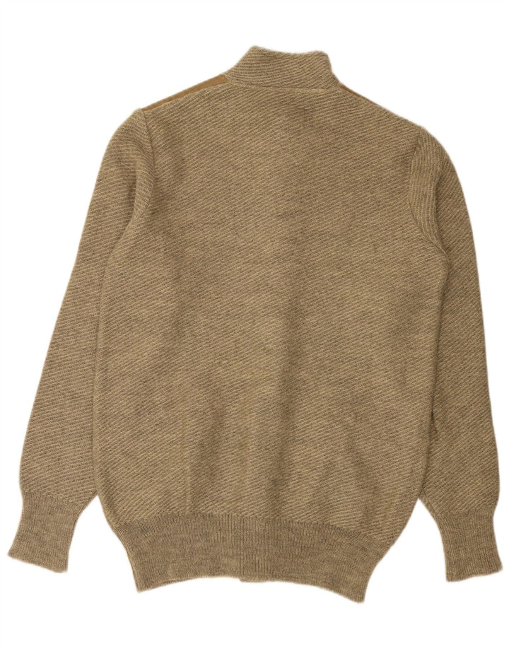 Ανδρικό πουλόβερ με ζακέτα VINTAGE Medium Beige