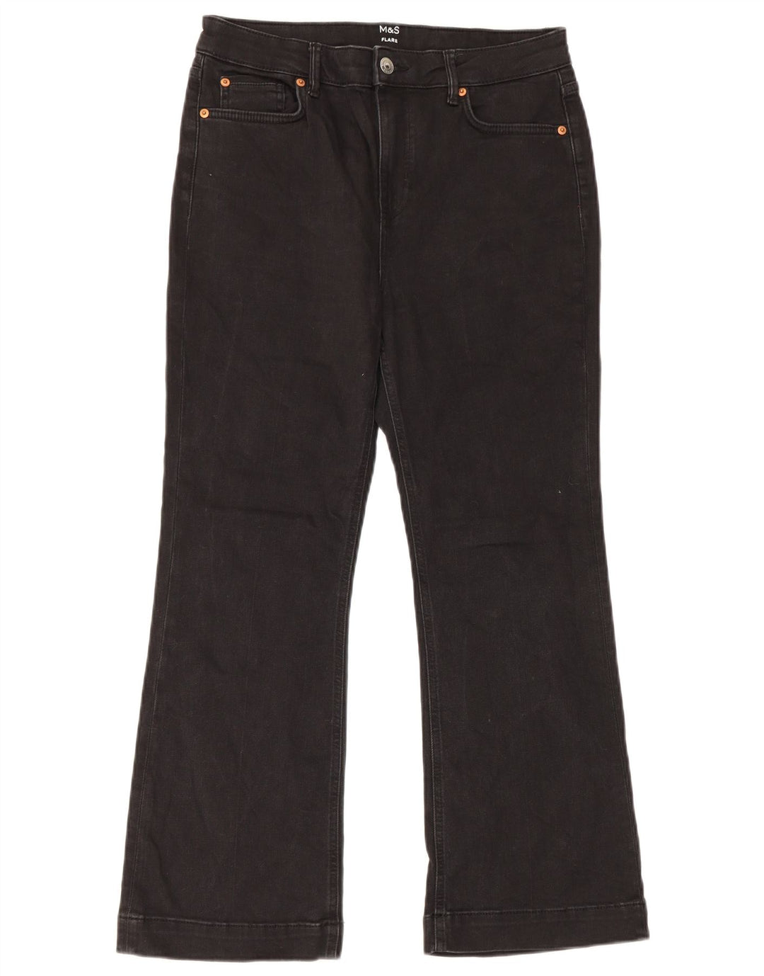 Marks & Spencer Γυναικεία τζιν UK 14 Large W32 L27 Μαύρο βαμβακερό