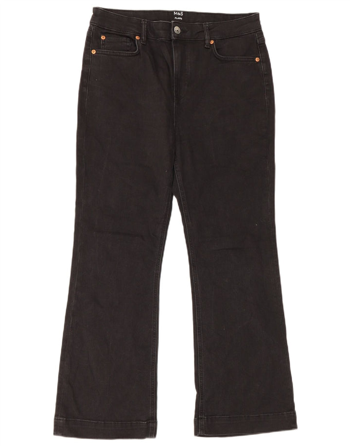 Marks & Spencer Γυναικεία τζιν UK 14 Large W32 L27 Μαύρο βαμβακερό