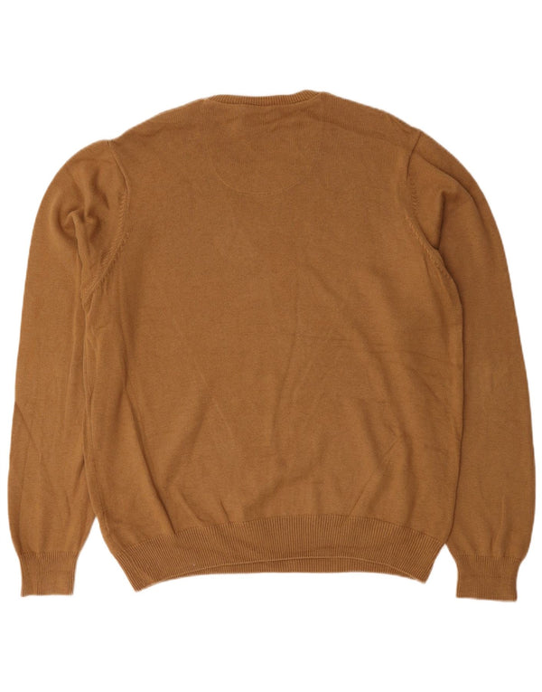 Ανδρικό πουλόβερ Marks & Spencer Blue Harbour Crew Neck Jumper Large Beige