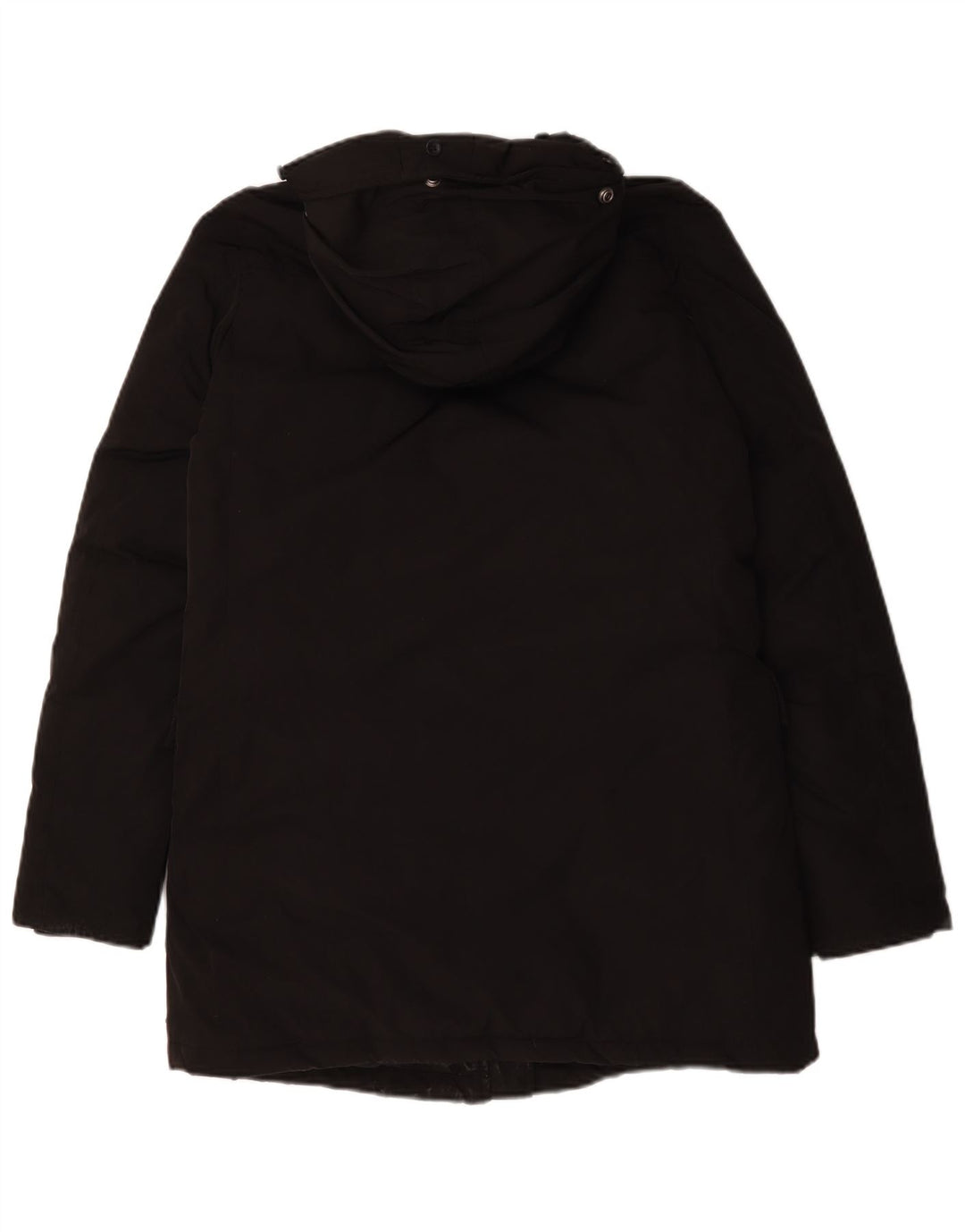 Maison Scotch Γυναικείο παλτό με κουκούλα UK 14 Μεσαίο Μαύρο Πολυεστέρας