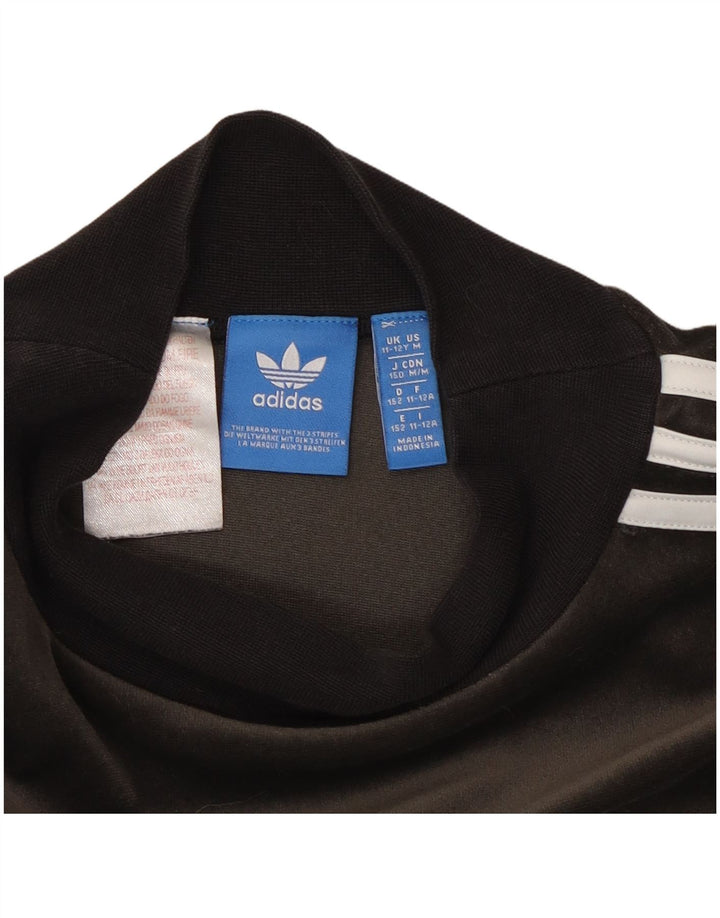 Βελούδινο φούτερ Adidas για κορίτσια, γκρι πολυεστέρας 11-12 ετών