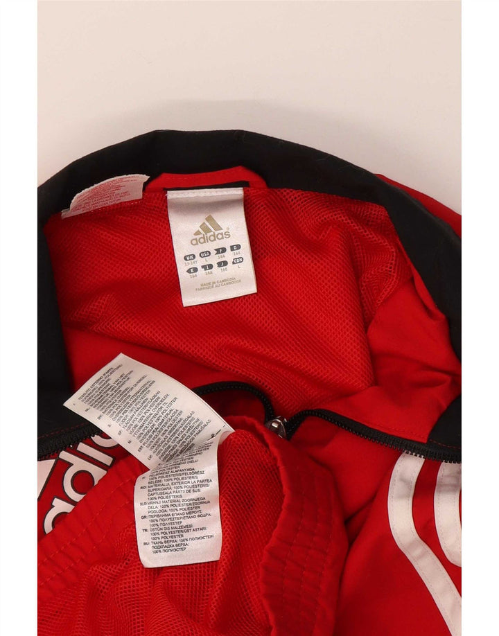 Adidas Boys Graphic αθλητική φόρμα Top Jacket 13-14 ετών Κόκκινο Πολυεστέρας