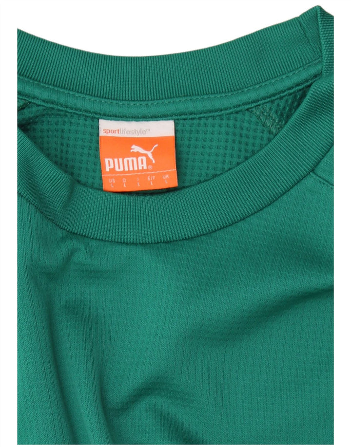 Ανδρικό φούτερ PUMA Jumper Μεγάλο πράσινο χρώμα, πολυεστέρας