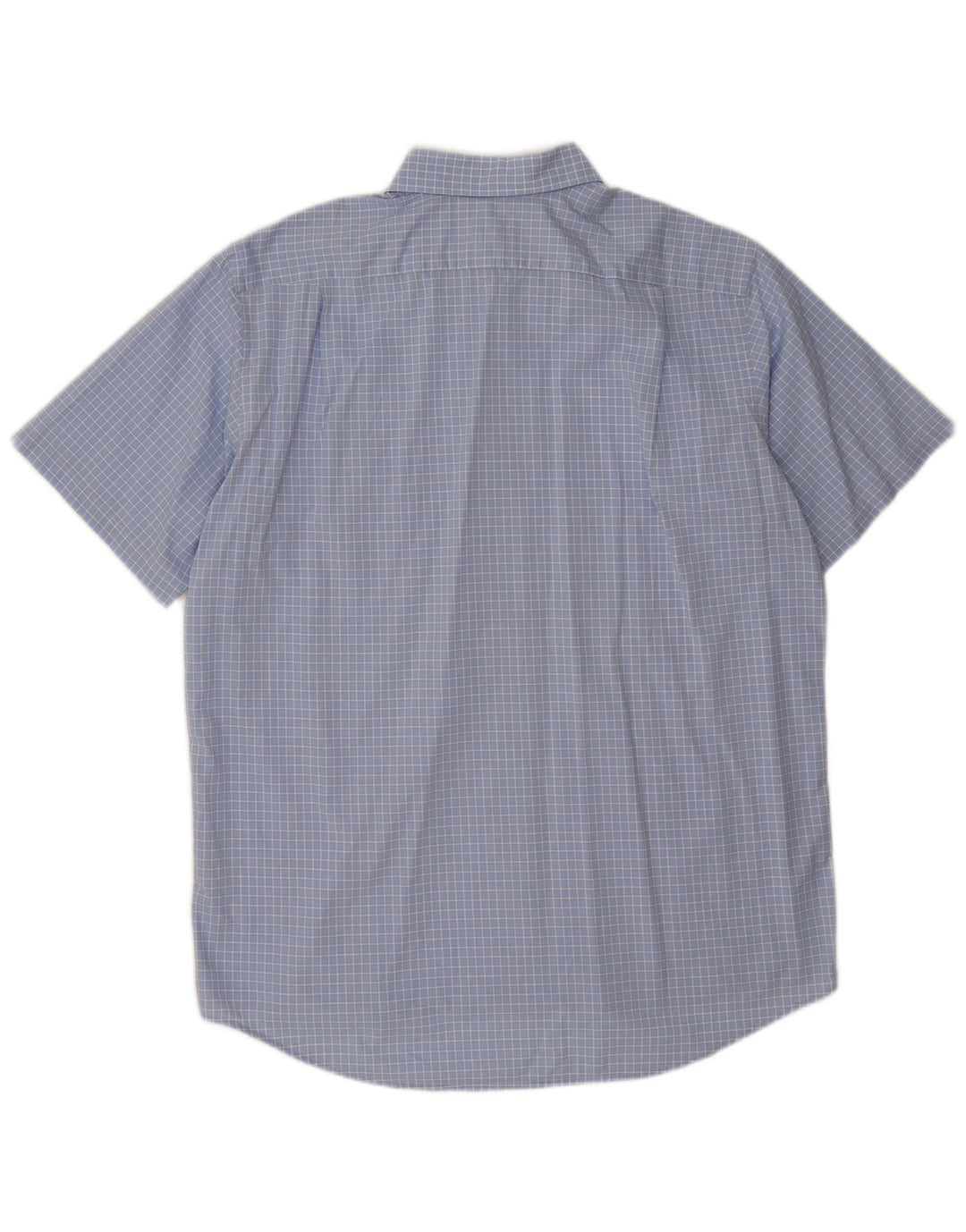 Ανδρικό κοντομάνικο πουκάμισο Lacoste νούμερο 43 XL Μπλε Check