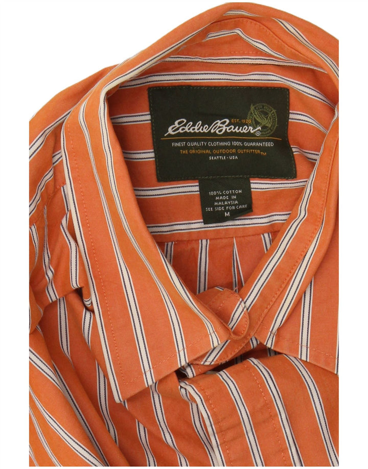 Ανδρικό πουκάμισο EDDIE BAUER Βαμβακερό με μεσαίο πορτοκαλί ρίγες