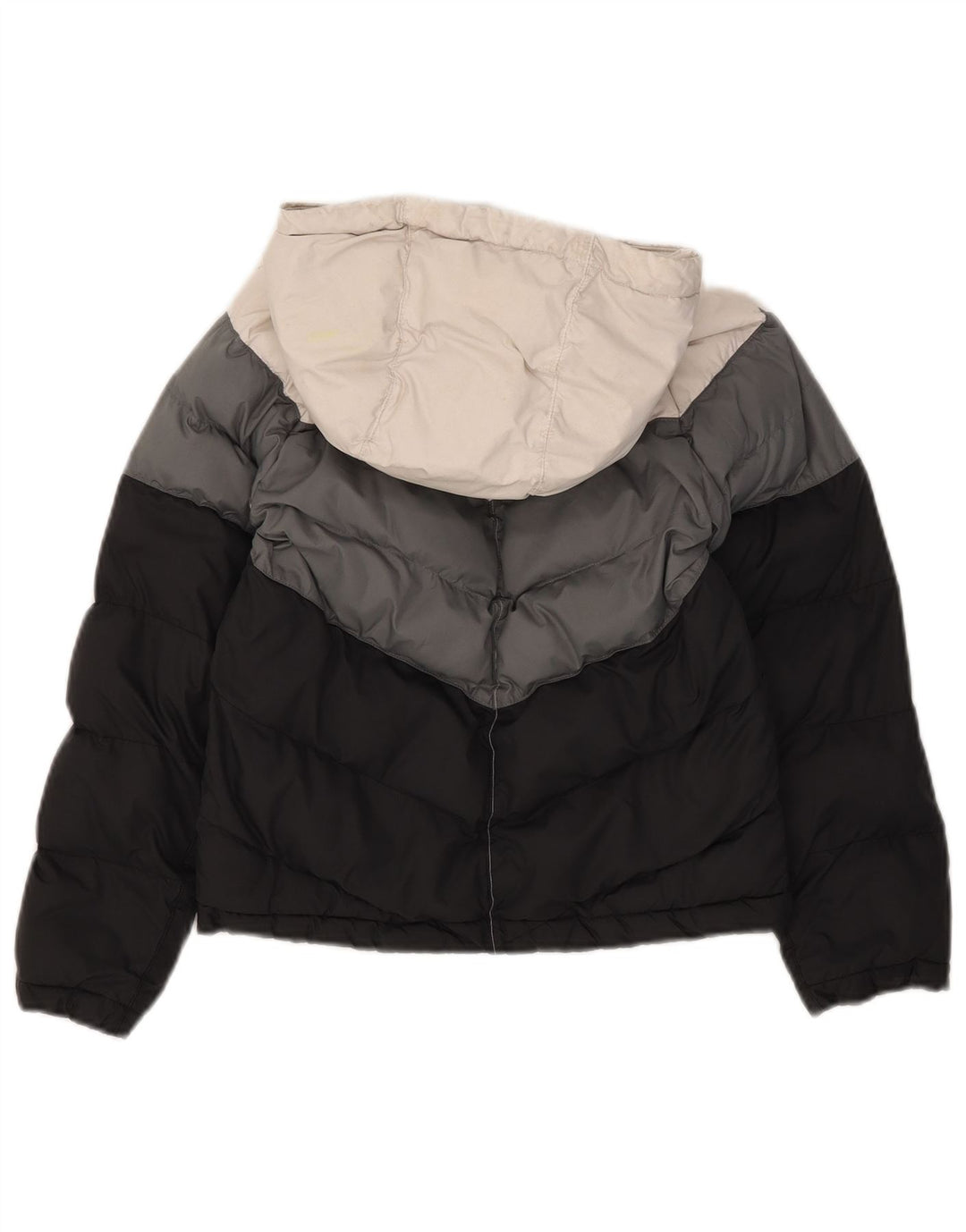 Nike Girls Hooded Jacket 8-9 Years Small Colorblock