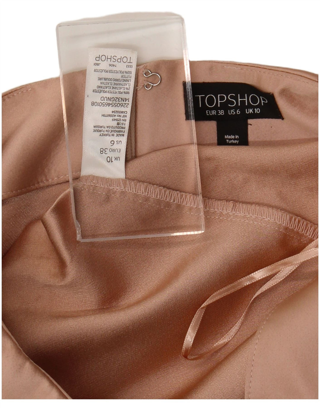 Topshop Γυναικείο Hot Παντελόνι UK 10 Small W28 Pink Polyester
