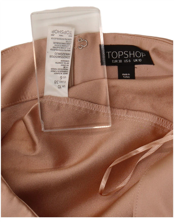 Topshop Γυναικείο Hot Παντελόνι UK 10 Small W28 Pink Polyester