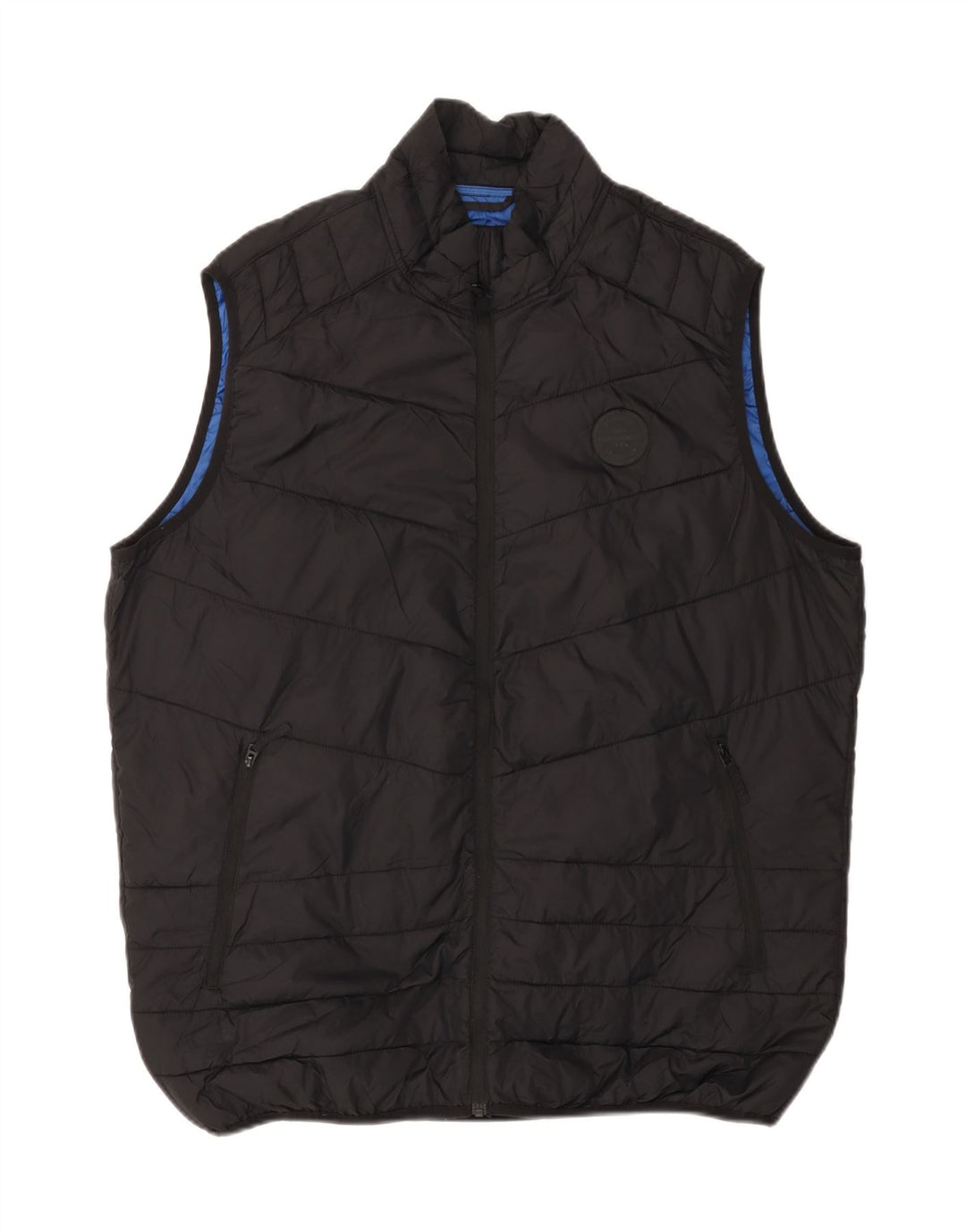 JACK & JONES Ανδρικό padded Gilet UK 42 XL Μαύρο