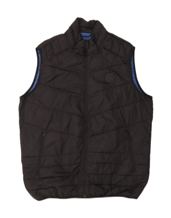 JACK & JONES Ανδρικό padded Gilet UK 42 XL Μαύρο