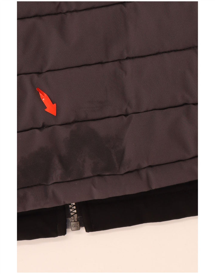 NAUTICA Ανδρικό αναστρέψιμο μπουφάν με επένδυση UK 40 μεγάλο μαύρο πολυεστέρα