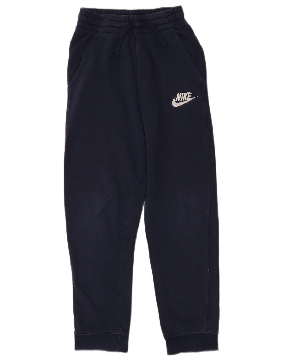NIKE Boys αθλητική φόρμα παντελόνι Joggers 12-13 ετών μεγάλο Navy Blue βαμβακερό