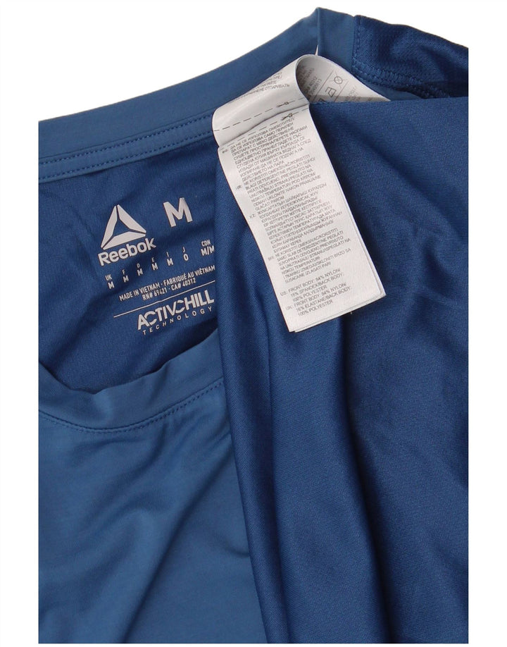 Ανδρικό T-Shirt Reebok Top Medium Blue Nylon