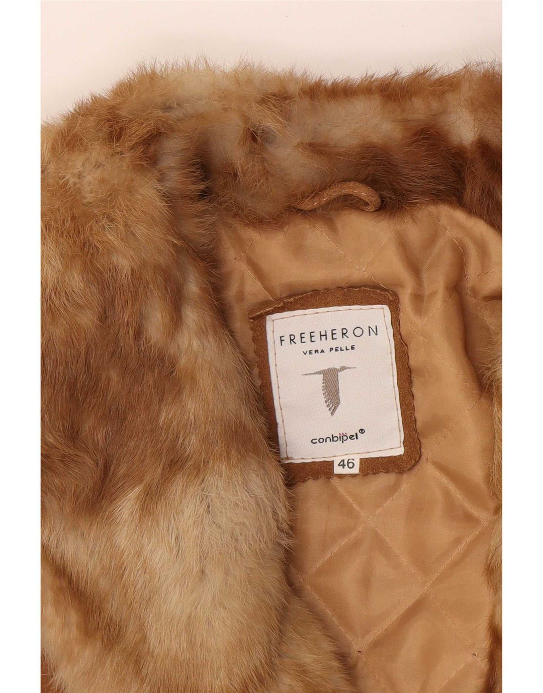 Conbipel Γυναικείο Ελεύθερο Μπουφάν Heron Suede IT 46 Large Beige Leather