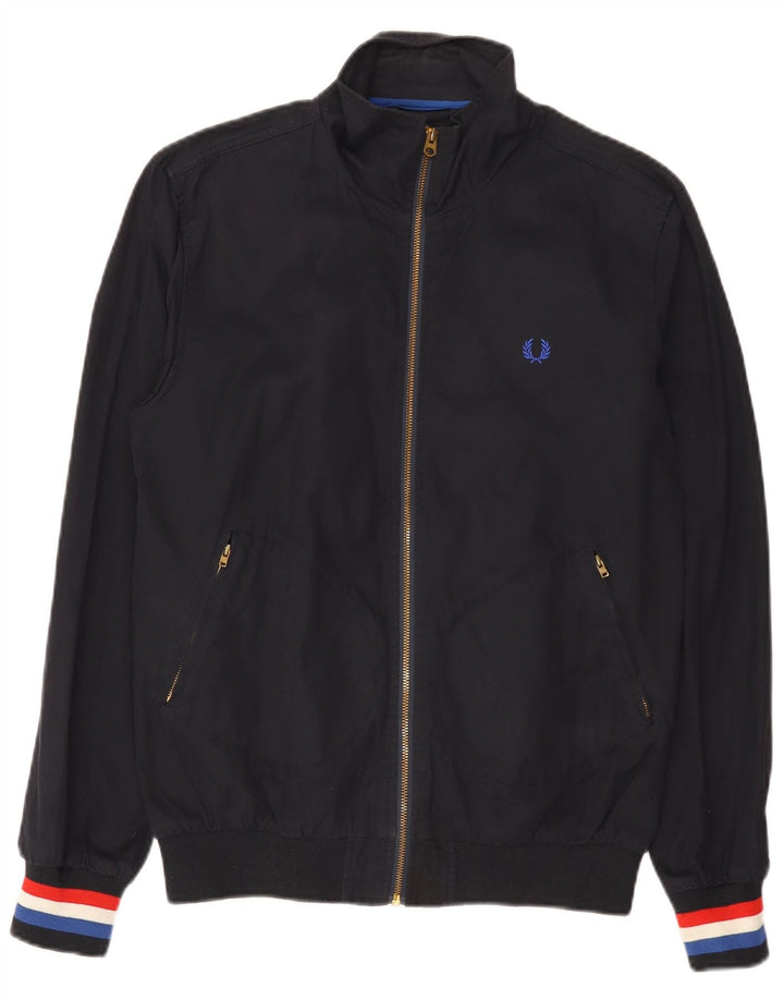 Fred Perry Ανδρικό Bomber Jacket UK 38 Medium Navy Blue Cotton