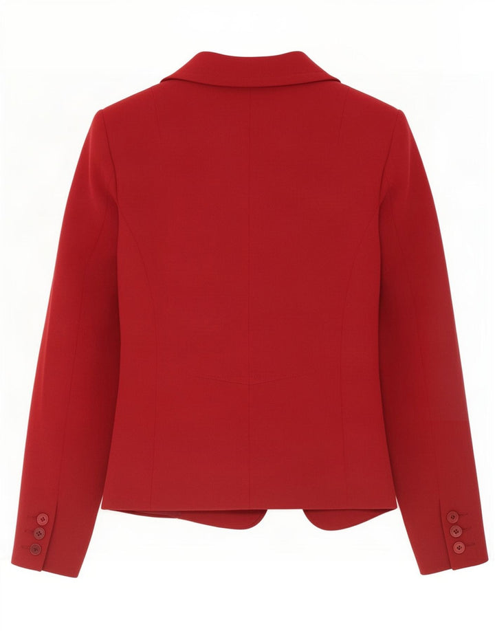 Reiss Γυναικείο Μπουφάν 1 Κουμπί Blazer UK 6 XS Κόκκινο Πολυεστέρας