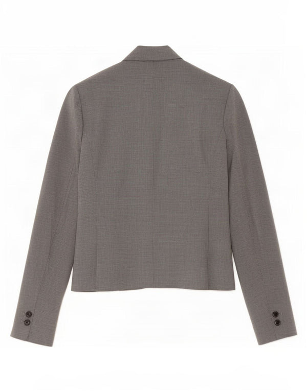 Zara Γυναικείο μπουφάν μπλέιζερ με 1 κουμπί EU 38 Small Grey Houndstooth Πολυεστέρας