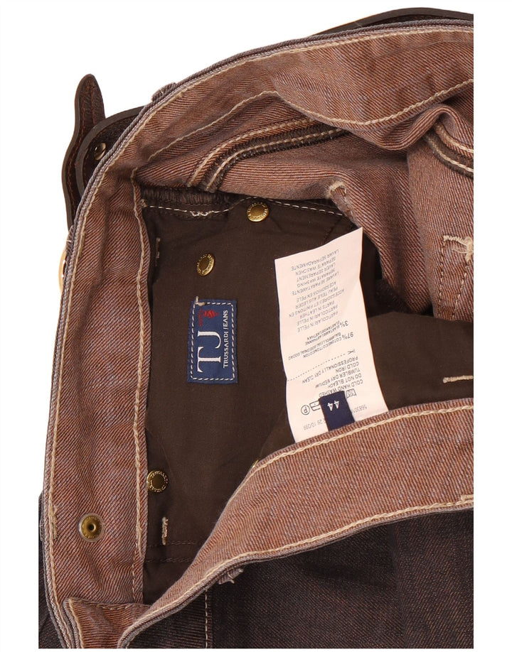 Trussardi Γυναικεία Τζιν Φούστα IT 44 Medium W32 Καφέ Βαμβακερή