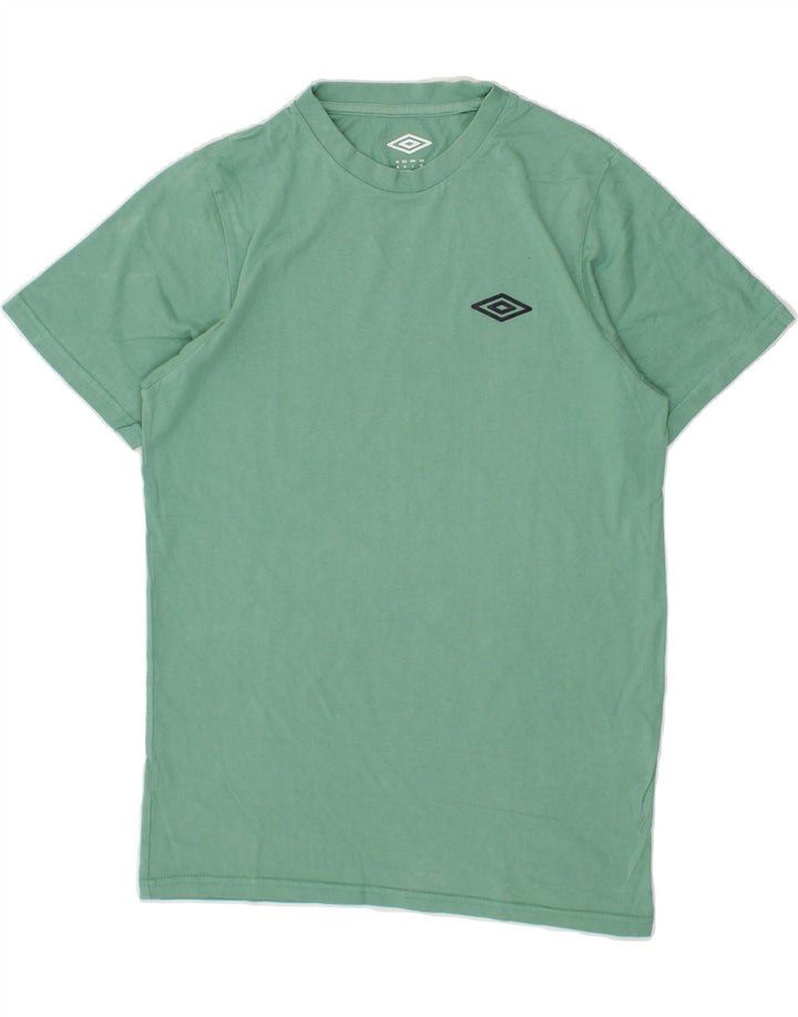 UMBRO Mens T-Shirt Top Medium Green Cotton Vintage Umbro and Second-Hand Umbro from Messina Hembry 