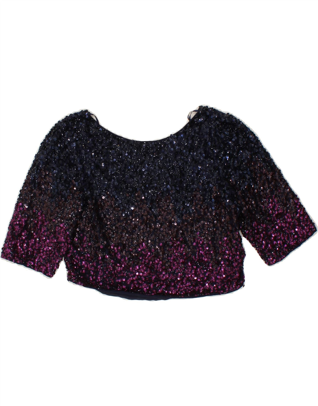COAST Womens Crop Blouse Top UK 8 Small  Multicoloured Colourblock Vintage Coast and Second-Hand Coast from Messina Hembry 