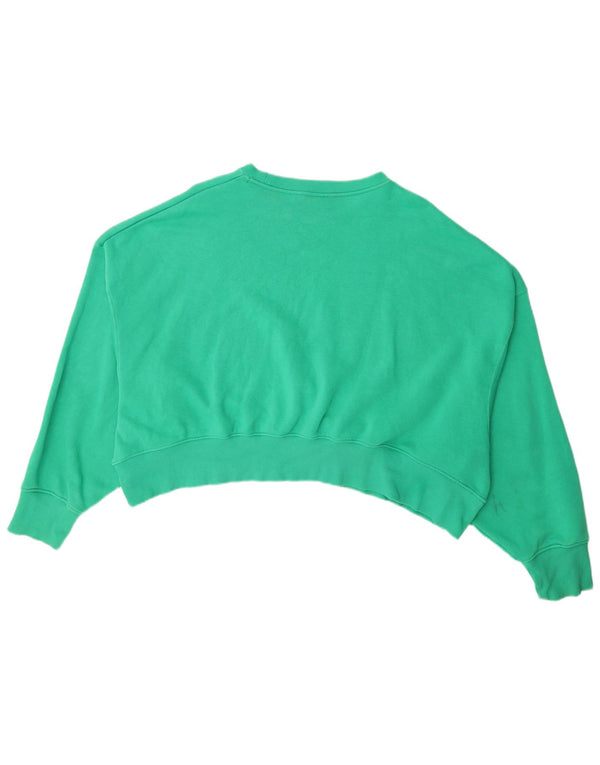 Γυναικείο φούτερ Nike με γραφικά Crop Jumper UK 14 Medium Green