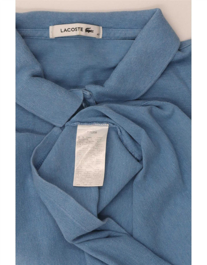 Lacoste γυναικείο κοντομάνικο μπλουζάκι πόλο κανονικής εφαρμογής, Μέγεθος 40 Medium Blue