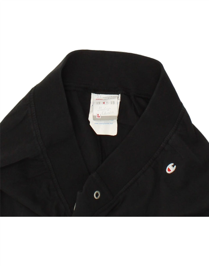 CHAMPION Womens Heritage Classics Tracksuit Trousers UK 14 Large Black Vintage Champion and Second-Hand Champion from Messina Hembry 