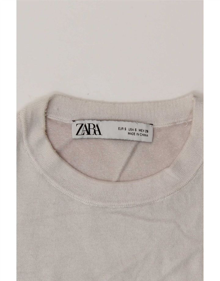 Zara Γυναικείο Γιλέκο Τοπ UK 8 Small White