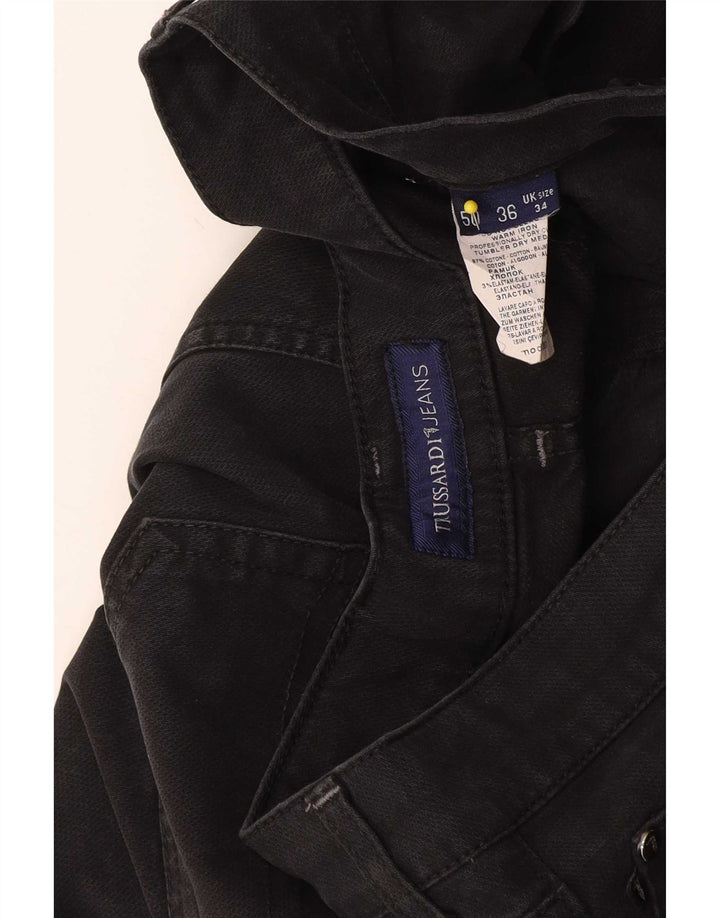 Ανδρικό τζιν Trussardi Cropped W36 L26 Μαύρο βαμβακερό