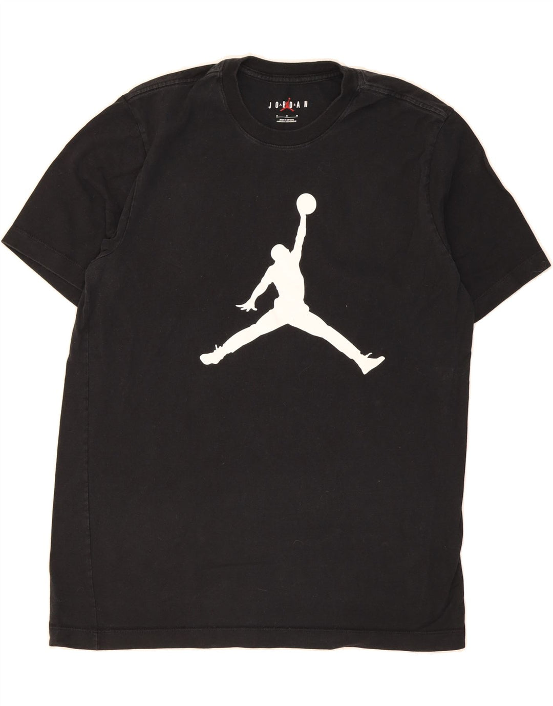 JORDAN Mens Graphic T-Shirt Top Medium Black Cotton Vintage Jordan and Second-Hand Jordan from Messina Hembry 