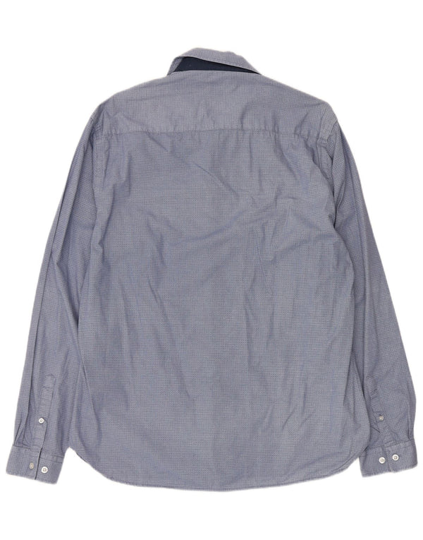 Ανδρικό πουκάμισο Pierre Cardin Slim Fit XL Μπλε γεωμετρικό βαμβακερό