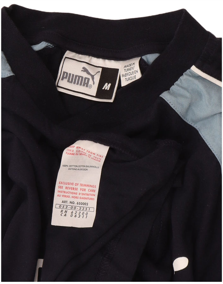 Ανδρικό γραφικό μπλουζάκι Puma Top μεσαίο μπλε ναυτικό, βαμβακερό