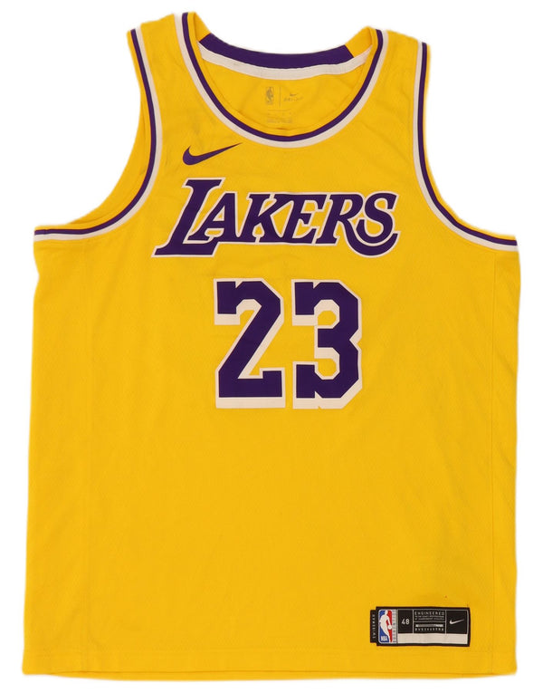 Γραφικό γιλέκο Nike Mens Lakers, μεγάλο κίτρινο πολυεστέρα