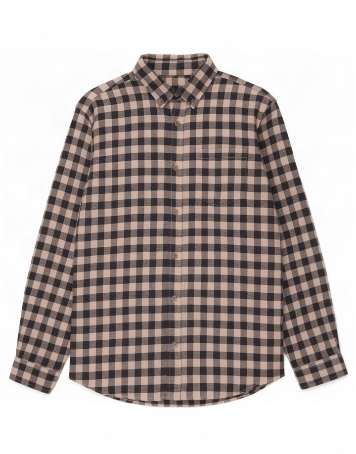 Jack & Jones Ανδρικό φανελένιο πουκάμισο, μεσαίο μπλε ναυτικό, βαμβακερό Gingham