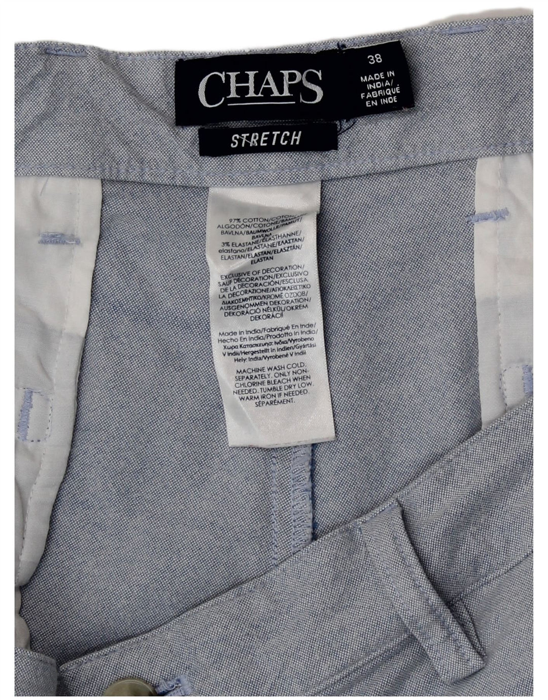 Chaps Ανδρικό σορτς Chino W38 XL Μπλε βαμβακερό