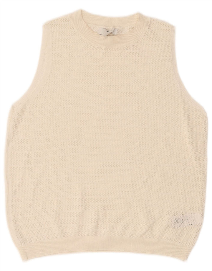 Marks & Spencer Γυναικείο γιλέκο Tank Top UK 12 Medium Off White Polyester